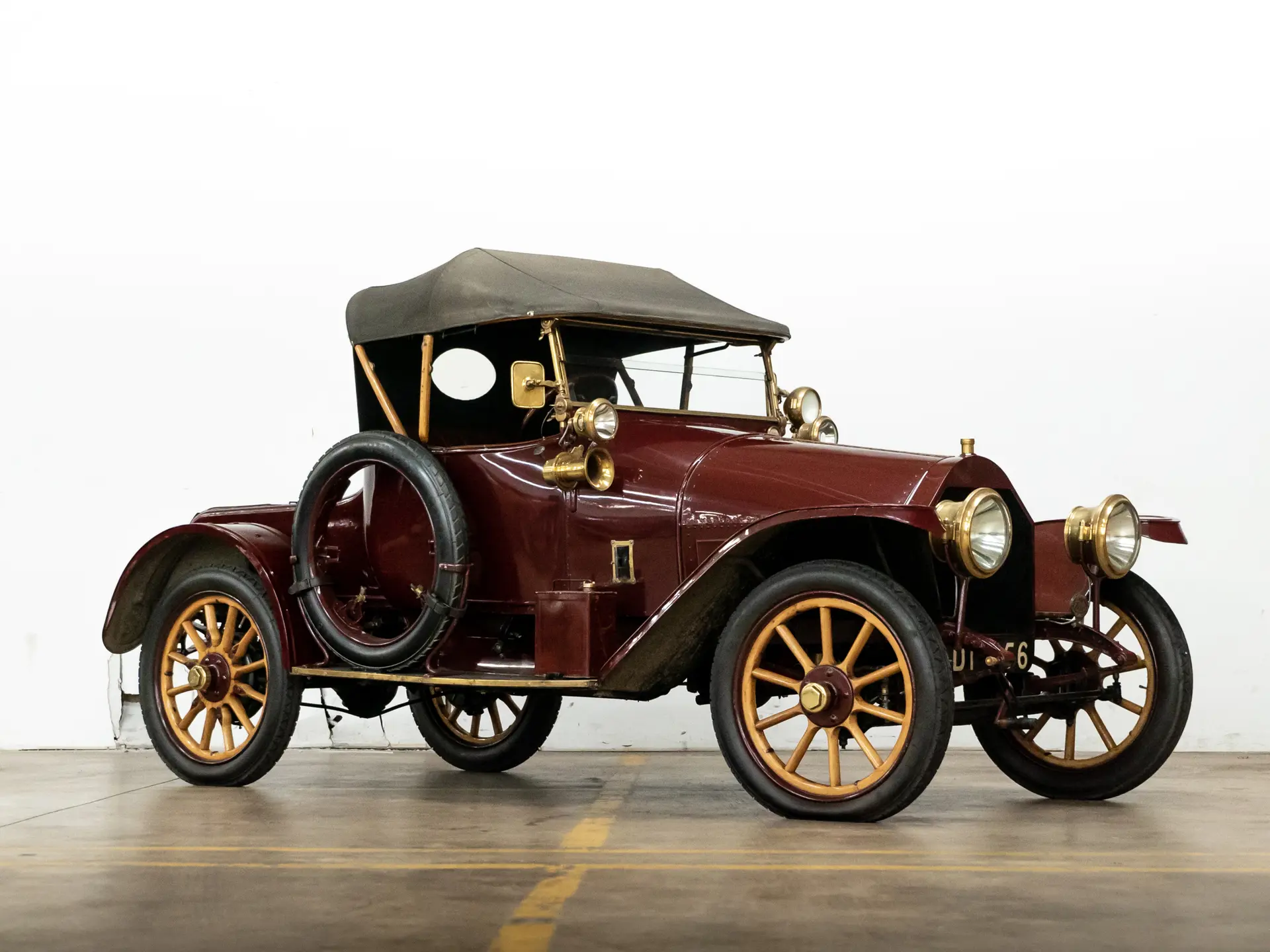 1910 CADILLAC MODEL THIRTY ROADSTER BLACK FRANKLIN MINT 1:24
