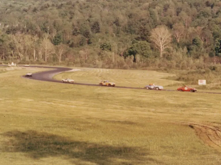 Early owner Ed Parlett racing his Speedster in the 1970s.