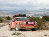 The Porsche is pictured participating in the off-road Spain Classic Raid in 2016.