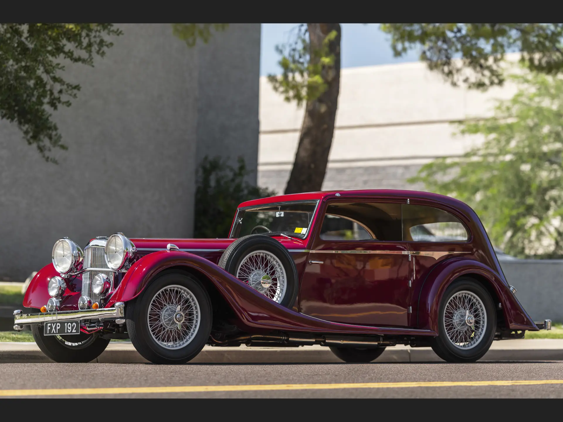 1939 Alvis Speed 25 Pillarless Two-Door Saloon by Vanden Plas