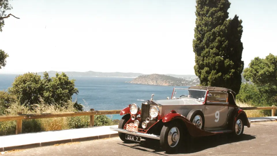 The Rolls-Royce is captured during the 2000 London to Istanbul rally. The Rolls-Royce is captured during the 2000 London to Istanbul rally.