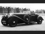 The 710 SS Roadster photographed sometime in the 1930s when it was first registered as AGH 594.