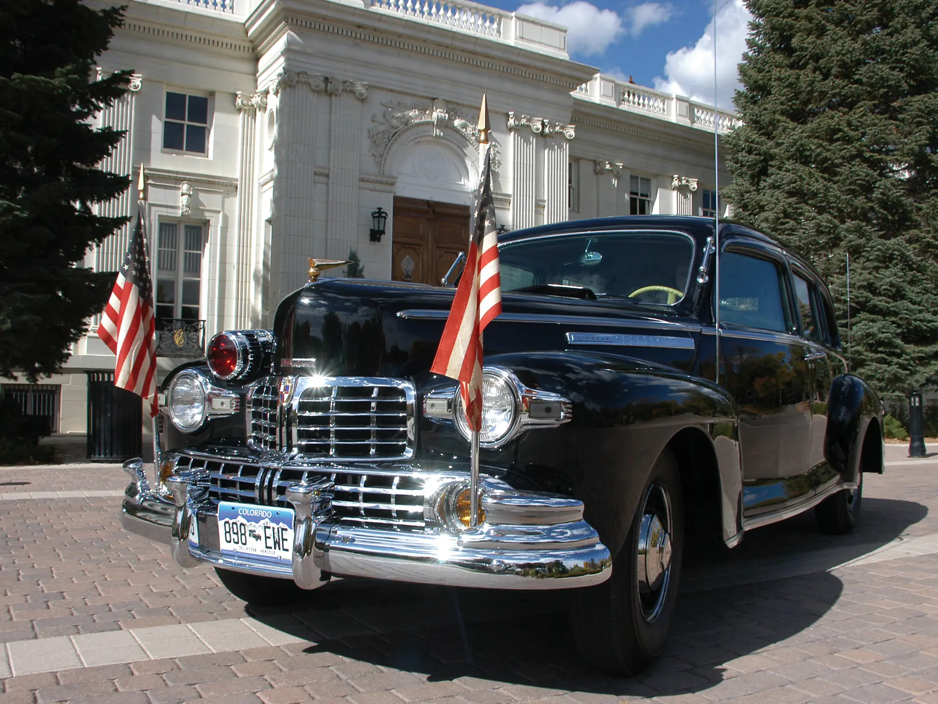 Photo Ancienne A.039657 - Lincoln Custom Presidential Armored Limousine De 1942 - Collection Automobile