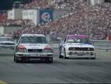 Hans-Joachim Stuck drives at Norisring in race six of the 1991 DTM season.