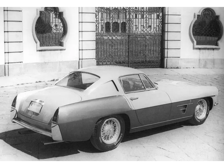 Ghia shows of their 375 MM that was to be displayed at the 1955 Turin Motor Show.