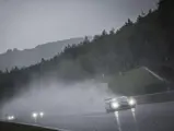 Chassis 4606 has the lead along Eau Rouge in the wet 24 Hour of Spa.