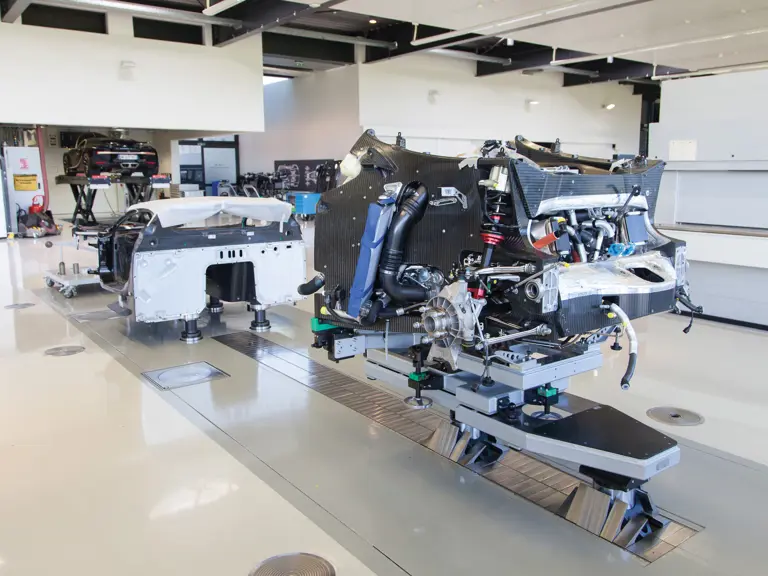 Chassis 069 during production at Bugatti’s facilities in Molsheim, France.