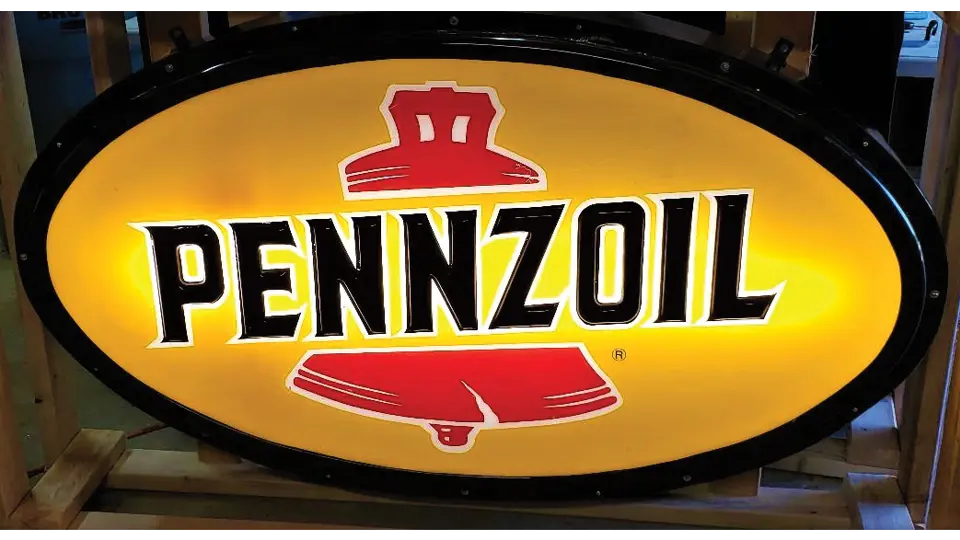 Pennzoil Backlit Sign | Auburn Fall 2018 | RM Sotheby's