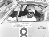 Joginder Singh behind the wheel of the 911 S during the 1969 Internationale Semperit Rally.