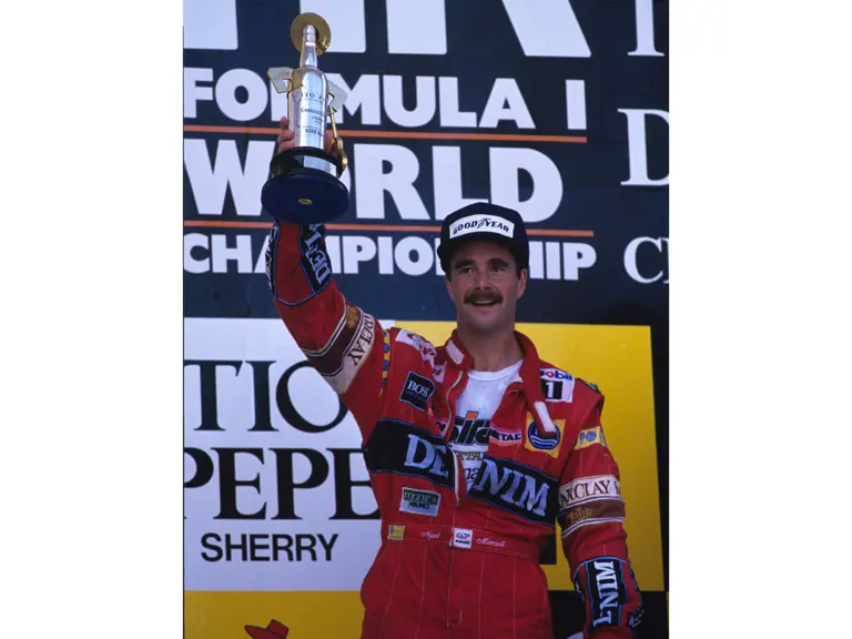 Spanish Grand Prix, Jerez, Spain 1988 
Podium
Alain Prost Mclaren MP4/ wins the race, Nigel Mansell Williams FW12 is 2nd and Alessandro Nannini 3rd
© Formula One Pictures / Picture by John Townsend. Office tele (+36)26 322 826 Hungarian mobile (+36) 70 776 9682. UK Mobile +44 7747 862606 www.f1pictures.com.
Vat Number 221 9053 92
 
 