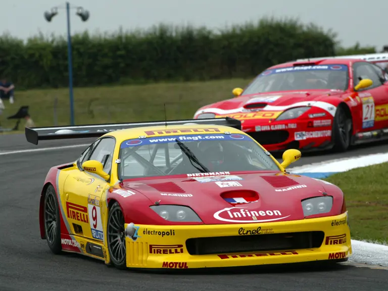 Captured on track at Donington Park in 2003.