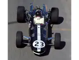 an Gurney at the wheel of chassis no. 103 during the 1967 Monaco Grand Prix.