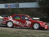 Christian Danner pilots the Alfa Romeo 155 V6 TI DTM at the Hockenheimring in 1994.