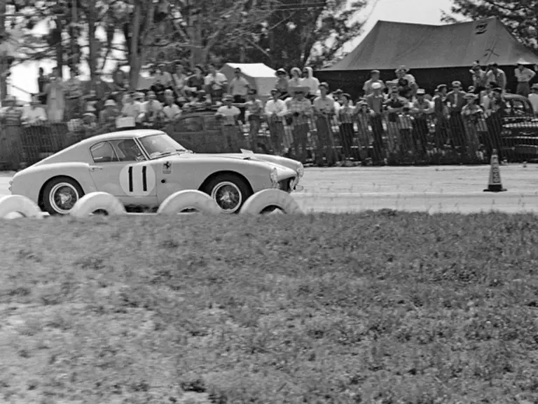 Sporting race number 11, this Ferrari 250 SWB, racing under N.A.R.T. was driven by George Arents and Bill Kimberly at the 1960 12 Hours of Sebring. The duo finished 7th overall and 5th in class.