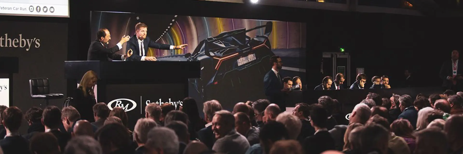 Auction room during RM Sothebys Paris live auction 2020
