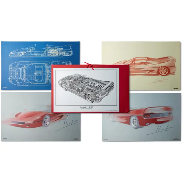 Ferrari F50 Design Portfolio, 1995 | Open Roads, Fall | RM