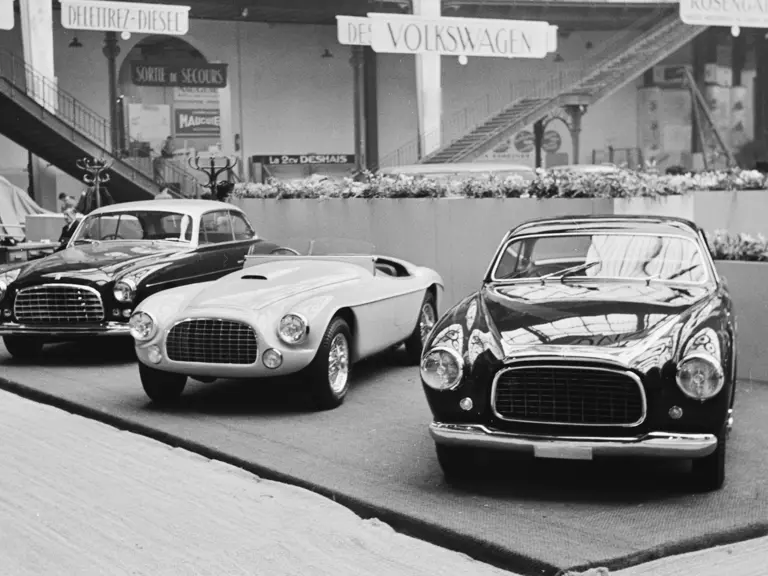 Chassis no. 0135/E at the 1951 Paris Motor Show.