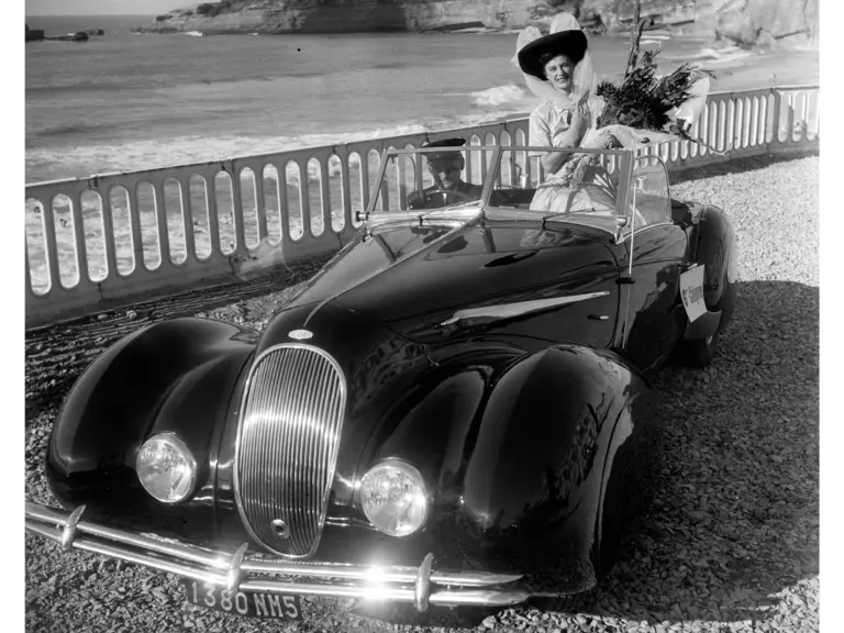 Chassis no. 47420 after winning the Prix d’Excellence at the Concours d’Elegance de Biarritz in September of 1948.