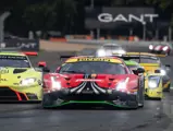 The Ferrari battles with multi-class rivals at Le Mans.