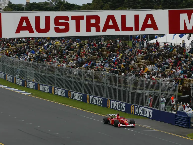 Michael Schumacher (GER) Ferrari F2001
Australian Grand Prix Practice, Albert Park, Melbourne, 01 March 2002.