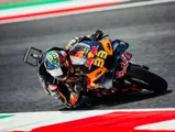 Brad Binder and the KTM RC16 at the 2023 Grand Primeio d'Italia Oakley where the pair set the top-speed record in MotoGP.