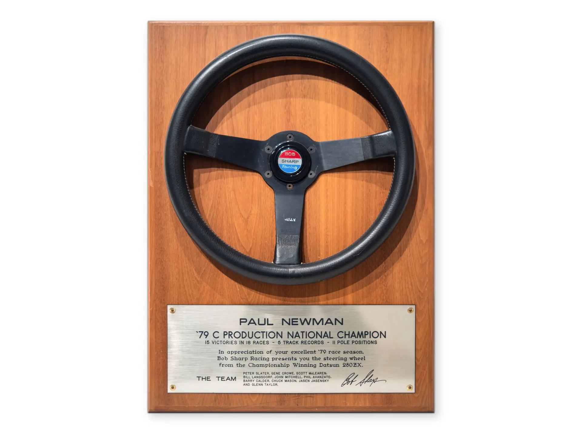 1979 C-Production National Champion Award Presented to Paul