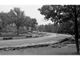 Bill Wuesthoff trying to catch Owen Coon in his Chevy-powered Ferrari 250 TR at Road America National in June 1962 at Elkhart Lake.