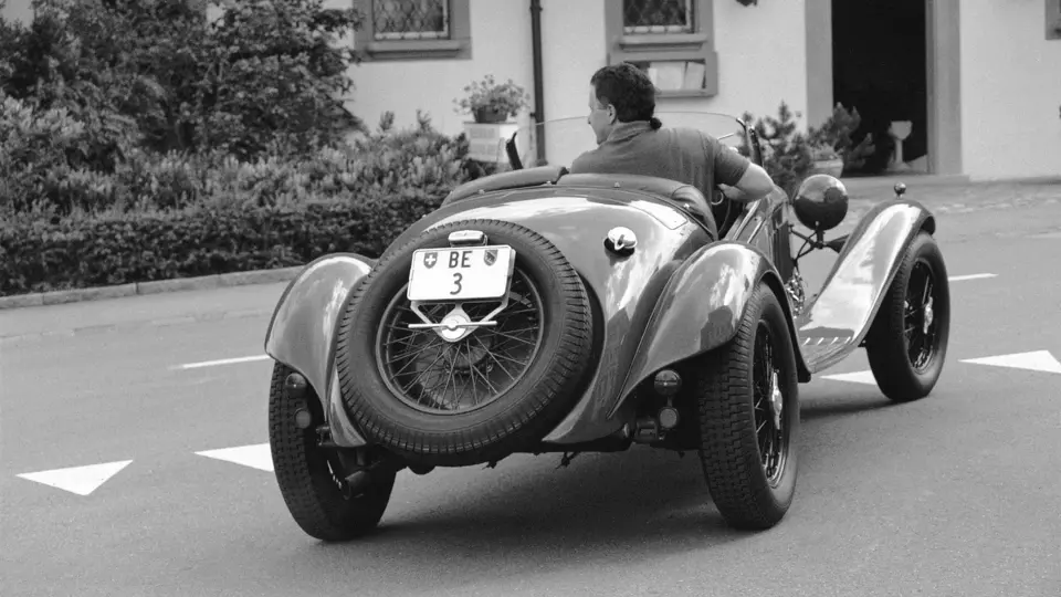 As noted in Simon Moore’s book The Legendary 2.3: Alfa Romeo 8C 2300, this photo from 1990 shows the car in Switzerland after being rebodied in the 1980s.