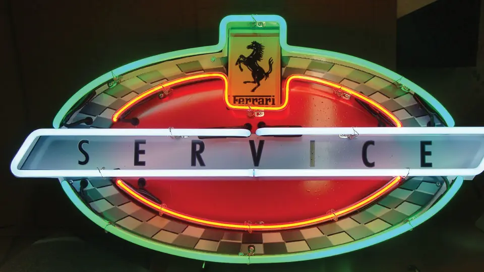 Ferrari Service Neon Sign | Auburn Spring 2014 | RM Sotheby's