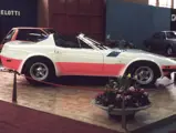 Chassis no. 15965 on the Michelotti stand at the 1975 Geneva Motor Show.