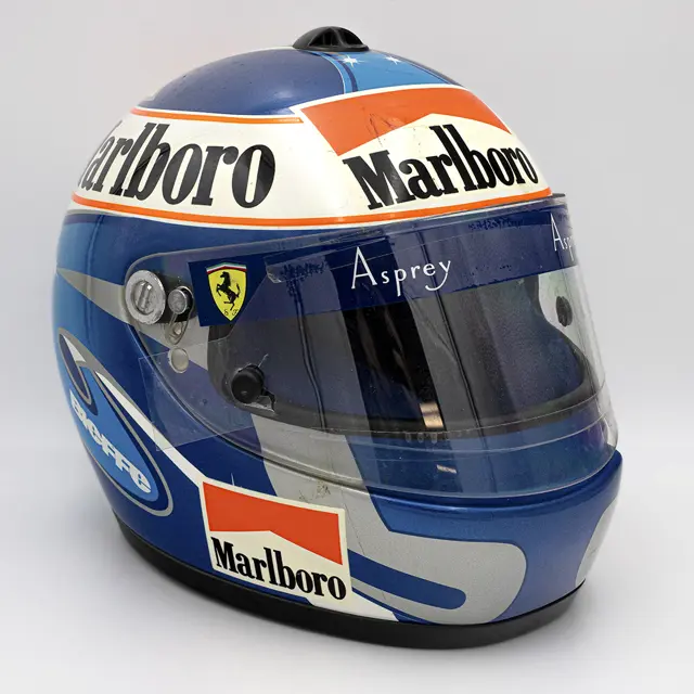 1996 Nicola Larini Scuderia Ferrari Formula 1 Bieffe Signed Helmet