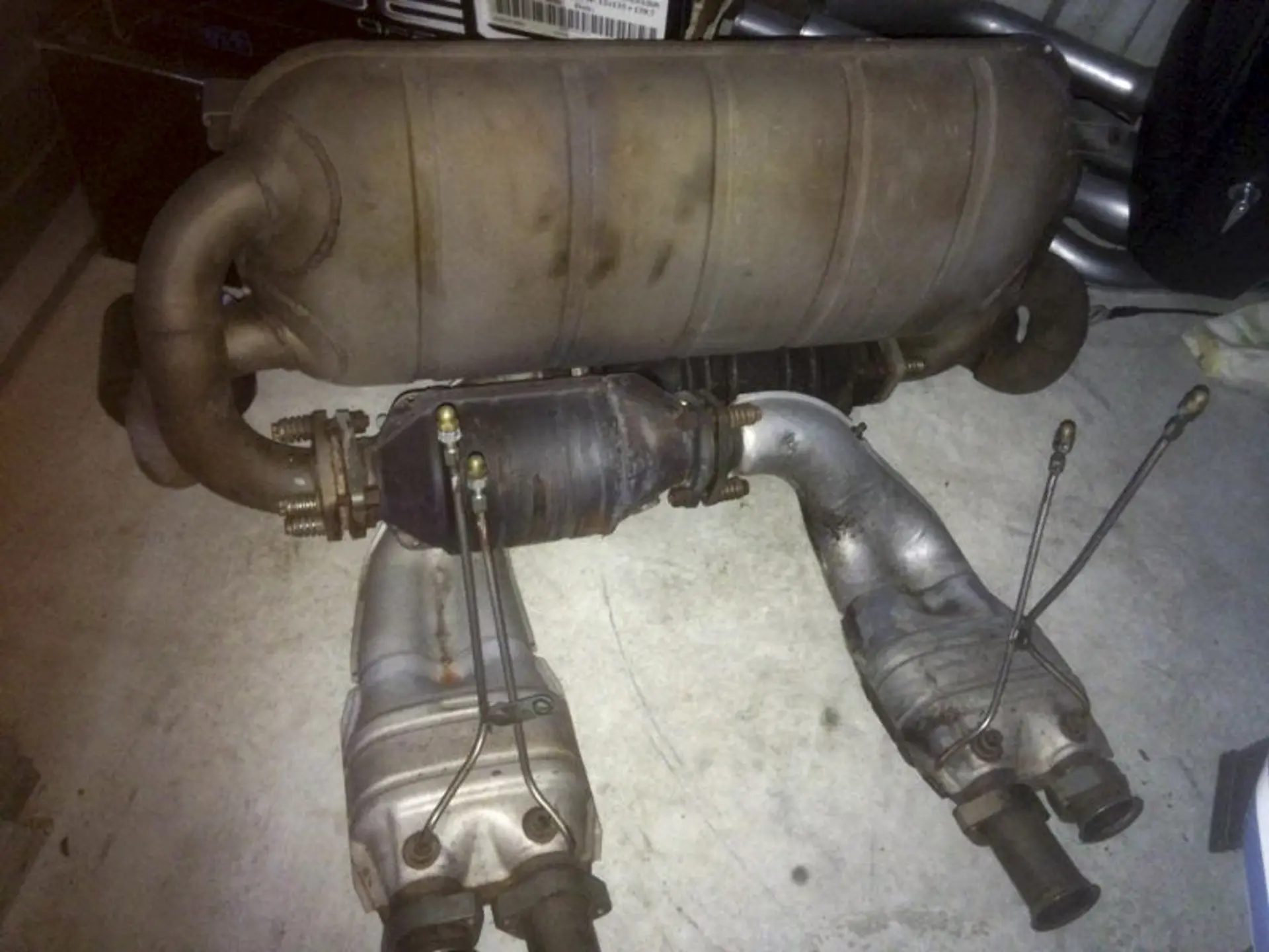 Ferrari 512/Testarossa - FreeFlow Exhaust w Silencer Spare Adapters (EU spec)