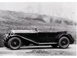 The Bentley is pictured in a period brochure (date unknown) wearing its Sports Tourer body by Vanden Plas. Courtesy of the Bentley Memorial Foundation