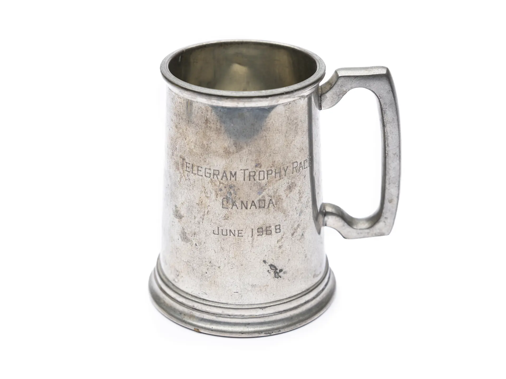Usac Racing Trophy 1968 USAC Indy Car Canada Telegram Trophy 200 Race Tankard | London ...