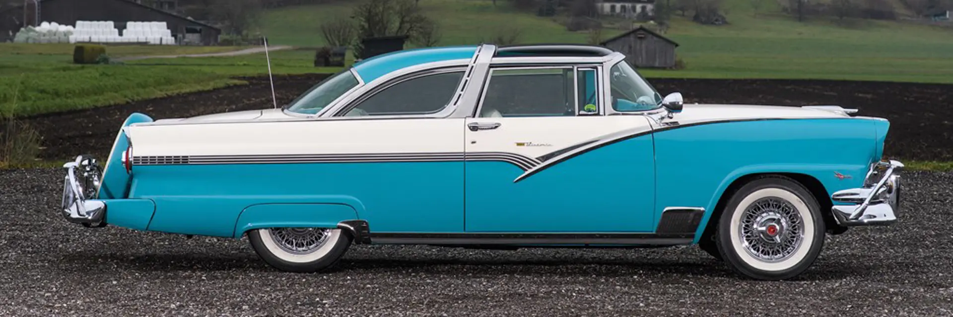 1956 Ford Fairlane Crown Victoria Skyliner offered at RM Auctions Fort Lauderdale live auction 2019