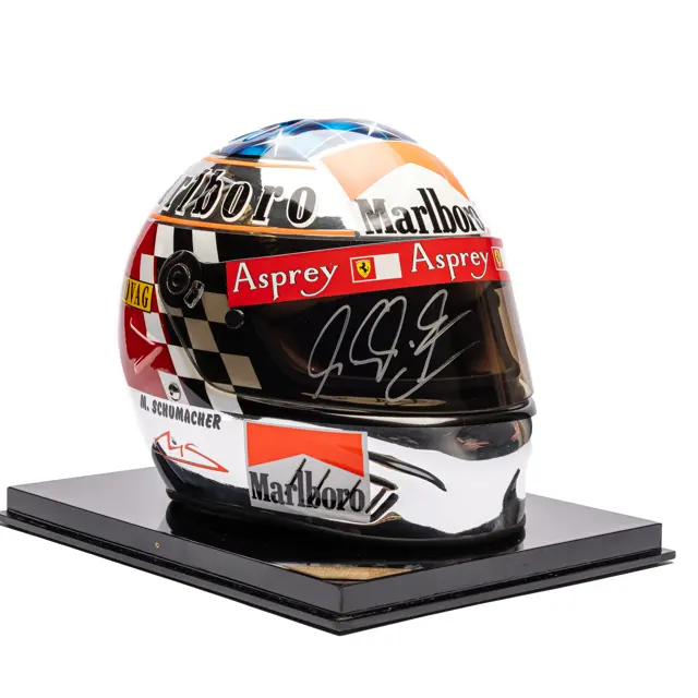 1998 Michael Schumacher Scuderia Ferrari Formula 1 Signed Bell