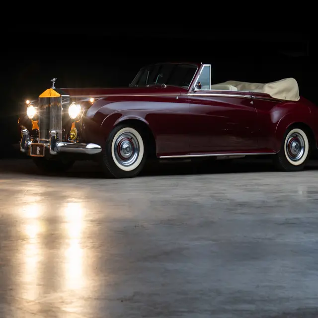 Miniature Rolls Royce Silver Cloud II 1961 Cabriolet Solido 1/20 - Blanc