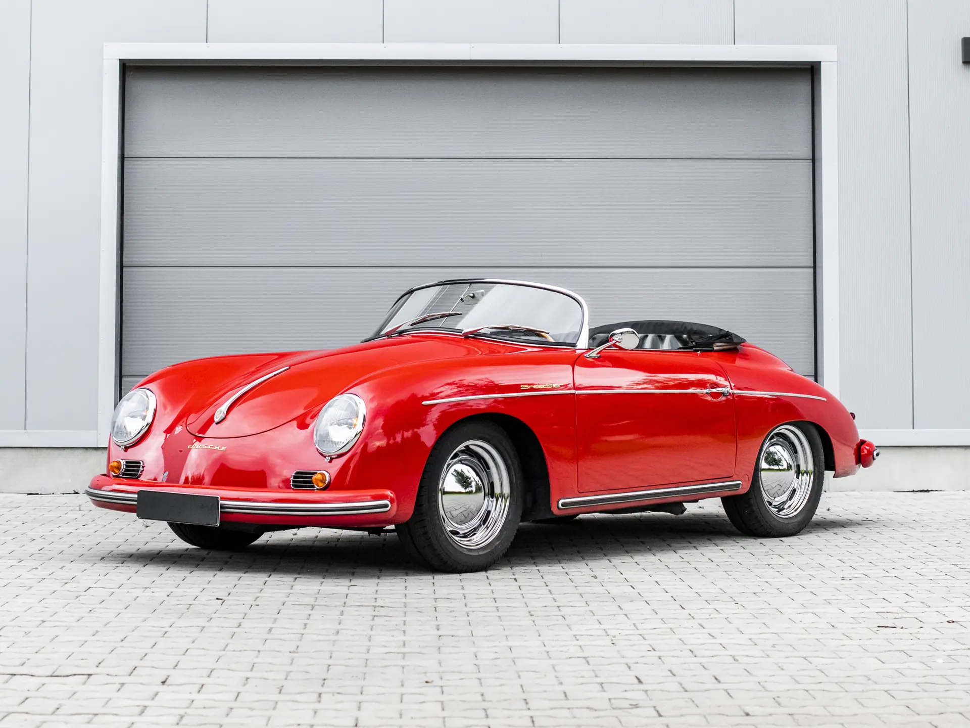 ミニチャンプス 1/43 ポルシェ 356A スピードスター レッド 1956 欧州