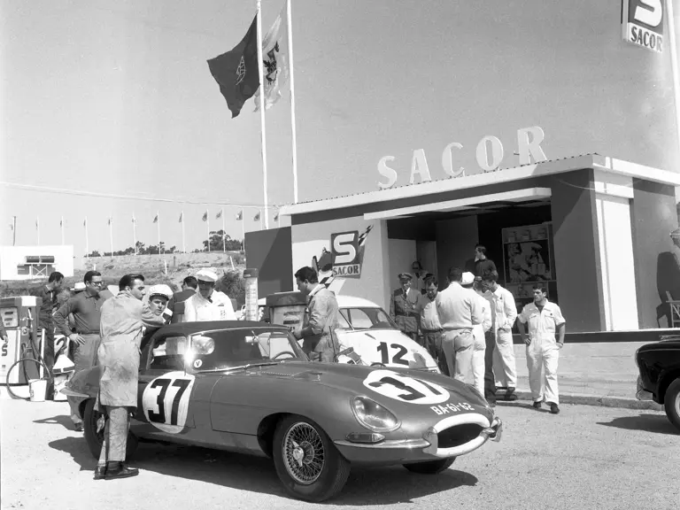 Waiting for fuel at Lordelo Ouro in 1962.