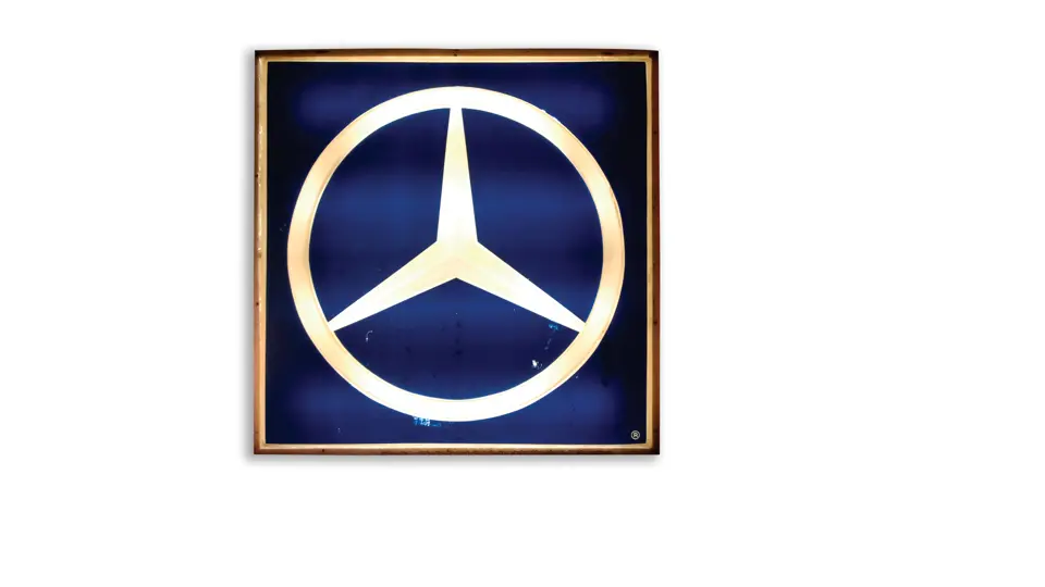 ILLUMINATED MERCEDES-BENZ SIGN | The Ponder Collection | RM Sotheby's