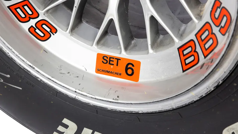 BBS Wheel and Bridgestone Potenza Slick Signed Tyre | The