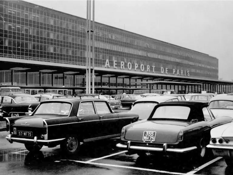 Chassis 3449 when in the care of the first owner can be seen here at the Paris airport sometime in the early 1960s.