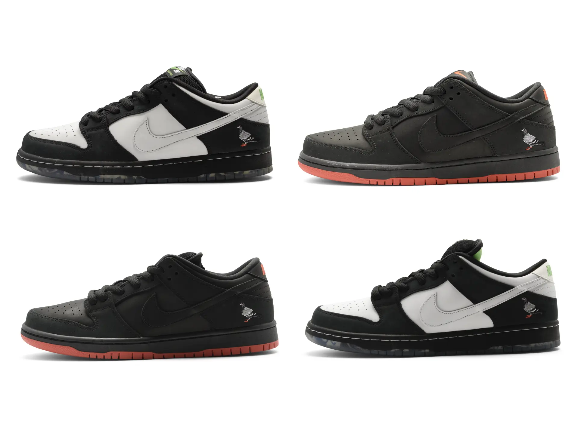 Set of Four | Nike SB Dunk Low Pigeon Sneakers | Dare to