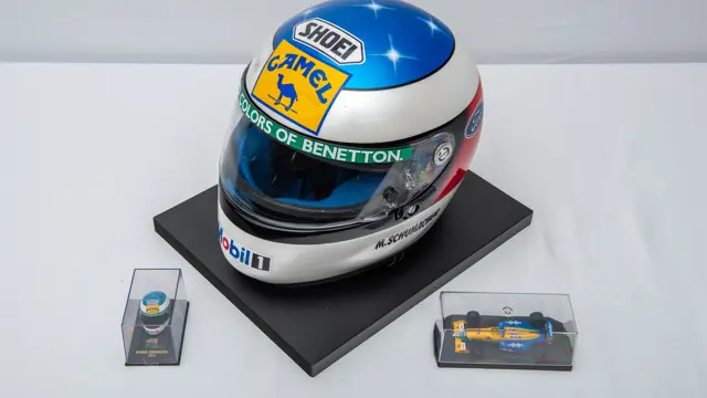 1991 Michael Schumacher Shoei Benetton Formula 1 Helmet | Full