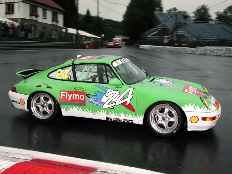 The 911 Cup 3.8 at the Circuit de Spa-Francorchamps in August of 1994.