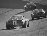 Chassis no. 16343 follows two other Daytona Competiziones into the banking at the 1973 24 Hours of Daytona.