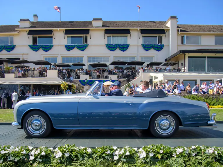 Following the completion of its restoration, the Bentley S1 Continental was flown from the United Kingdom to join the 2023 Pebble Beach Concours d’Elegance.