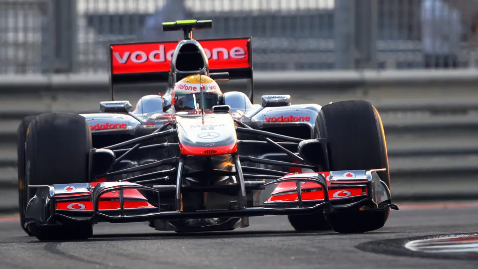 Lewis Hamilton as seen during qualifying during the 2010 Abu Dhabi Grand Prix
