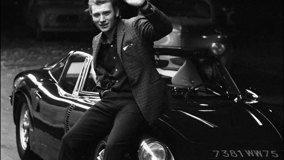 Johnny Hallyday and his Iso Grifo A3/C in France in October of 1965.