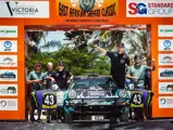 The Tuthill-prepared Porsche 911 SC 'Safari' on the 2022 East African Safari Classic, driven by Ken Block.